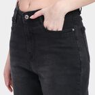Ladies' 100% Cotton Jeans , Black, small image number null