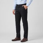 Men's Navy Blue Slim Fit Flat-Front Chino Trousers, नेवी ब्लू, small