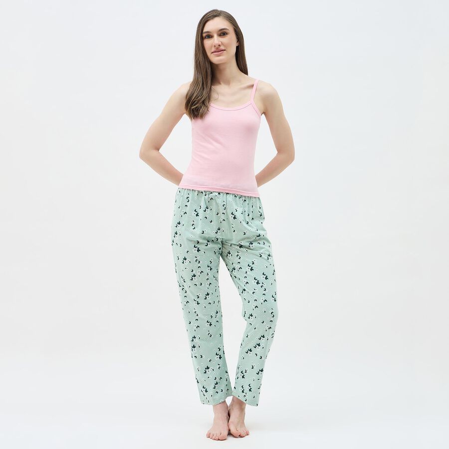 Women's White Cotton V-Neck Minimalist Slip, Pink, large