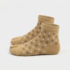 Women Beige Regular Fit Toe Design Pack of 1 Socks, गहरा पीला, small