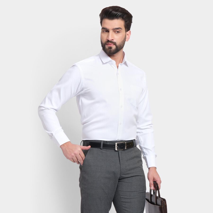 Men's Formal Shirt, सफ़ेद, large