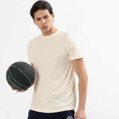 Men's Bright Emerald Green Crew Neck Athleisure T-Shirt