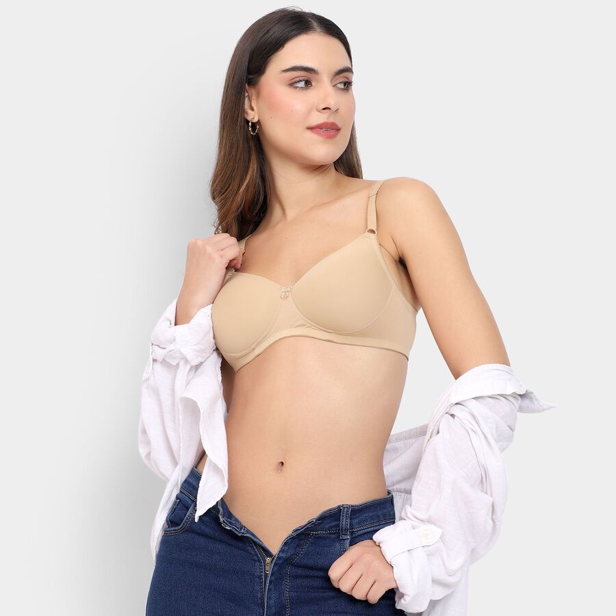Ladies' Bra , Beige, large image number null