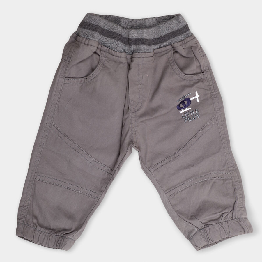 Infants' Cotton Trousers, हल्का ग्रे, large image number null