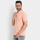 Solid Henley T-Shirt, Peach, small image number null