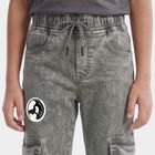 Boys Grey Straight Fit Stretchable Jeans, Light Grey, small