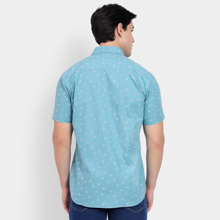 Men's 100% Cotton Casual Shirt, Light Blue, large image number null