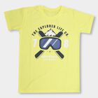 Boys' Half Sleeves T-Shirt , पीला, small image number null
