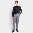 Men's Slim Fit Formal Trousers, हल्का ग्रे, small image number null