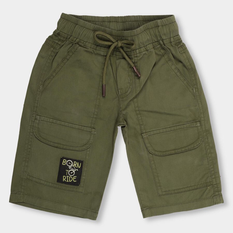 Boys' 100% Cotton Jamaicans , Olive, large image number null
