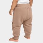 Infants Warm Beige Animal Print Cotton Blend Pyjama, गहरा पीला, small image number null
