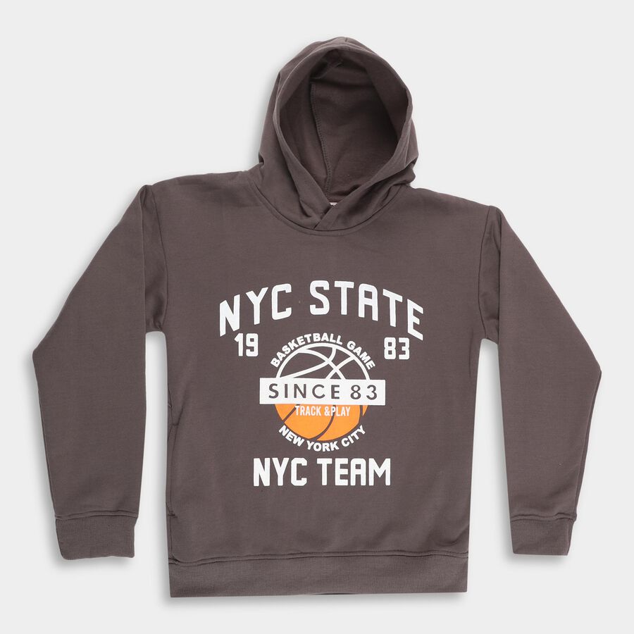 Boys' Sweatshirt, चारकोल, large image number null