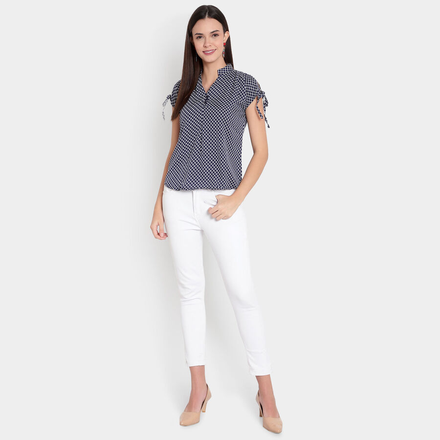 Checks Shirt, Navy Blue, large image number null