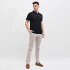 Men's Slim Fit Casual Trousers, Beige, small image number null