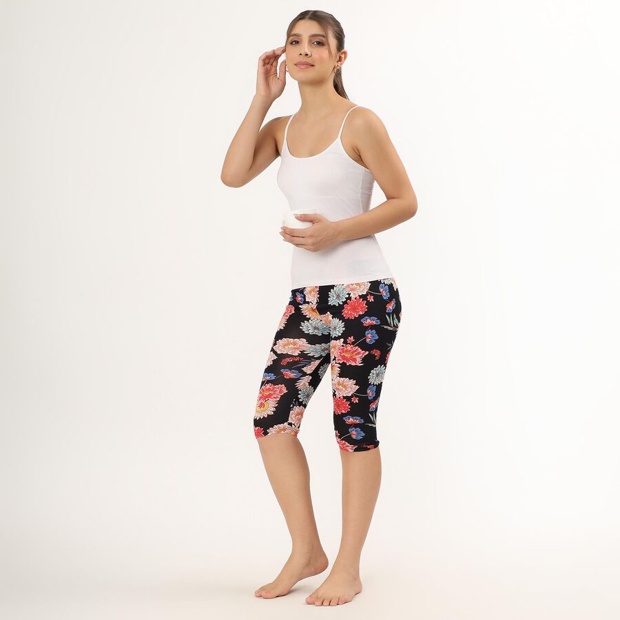 Ladies' Flared Capri , काला, large image number null