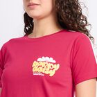 Ladies' Round Neck T-Shirt , रानी (फ्यूशिया), small