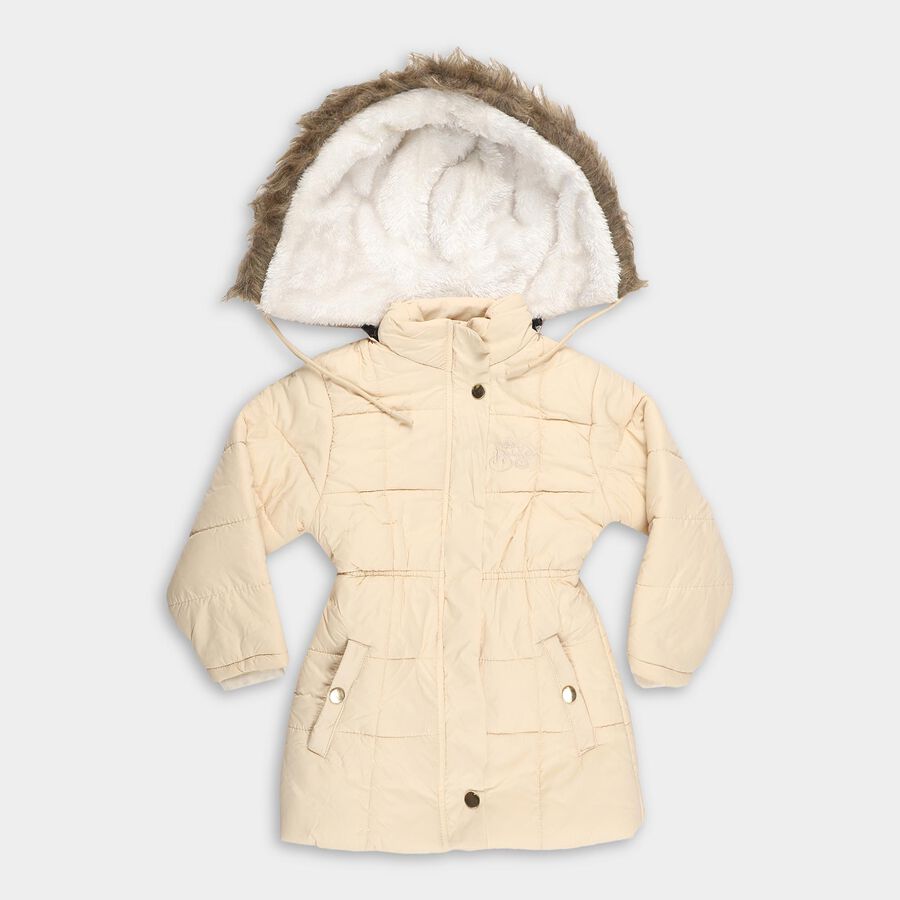 Girls' Jacket, गहरा पीला, large image number null