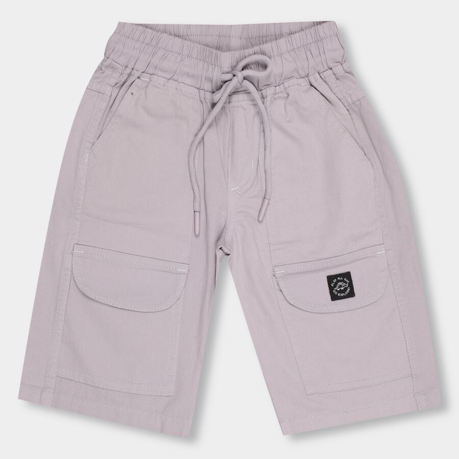 Boys' 100% Cotton Jamaican, Light Grey, large image number null