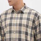 Men's 100% Cotton Casual Shirt, Dark Grey, small