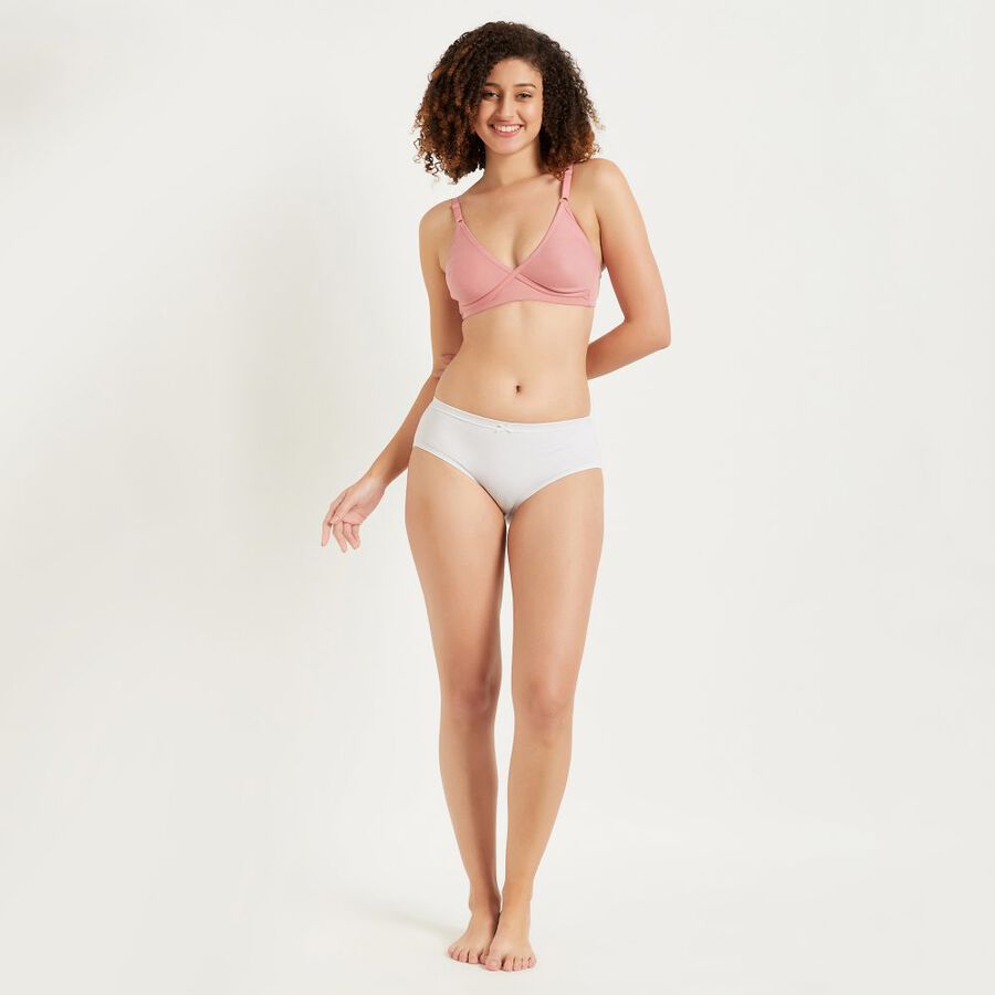 Ladies' Non-Padded Bra, Light Pink, large image number null