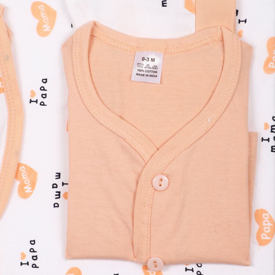 Infant's 100% Cotton Gift Set , Peach, large image number null