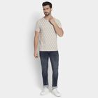 Men's Round Neck Half Sleeves T-Shirt , गहरा पीला, small image number null