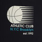 Boys Deep Midnight Navy Blue Crew Neck Casual T-Shirt, Navy Blue, small