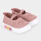 Girls' Pink Slip-On Casual Shoes, पीच, small