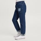 Girls' Slim Fit Jeans, Mid Blue, small image number null