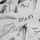 Boys White Cotton Half Sleeve Classic Casual Shirt, Off White, small