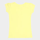 Girls Cotton T-Shirt, Yellow, small image number null