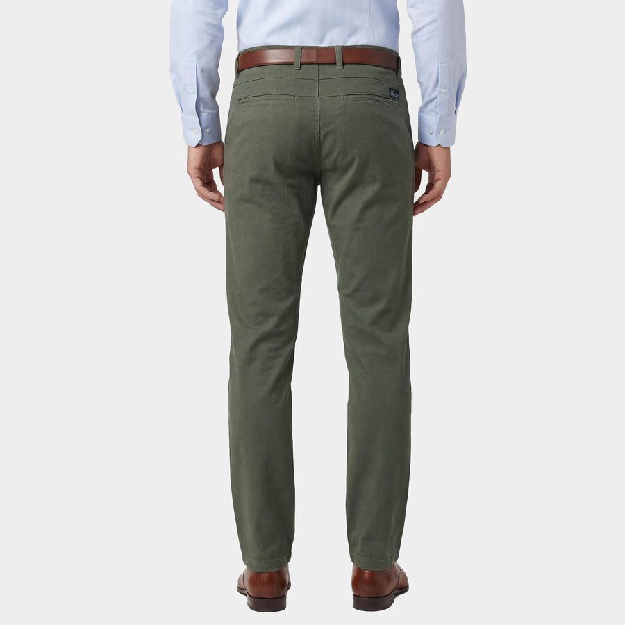 Men's Light Green Slim Fit Casual Trousers, Light Green, large