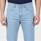 Men's Blue Slim Fit Classic Jeans, Ice Blue, small