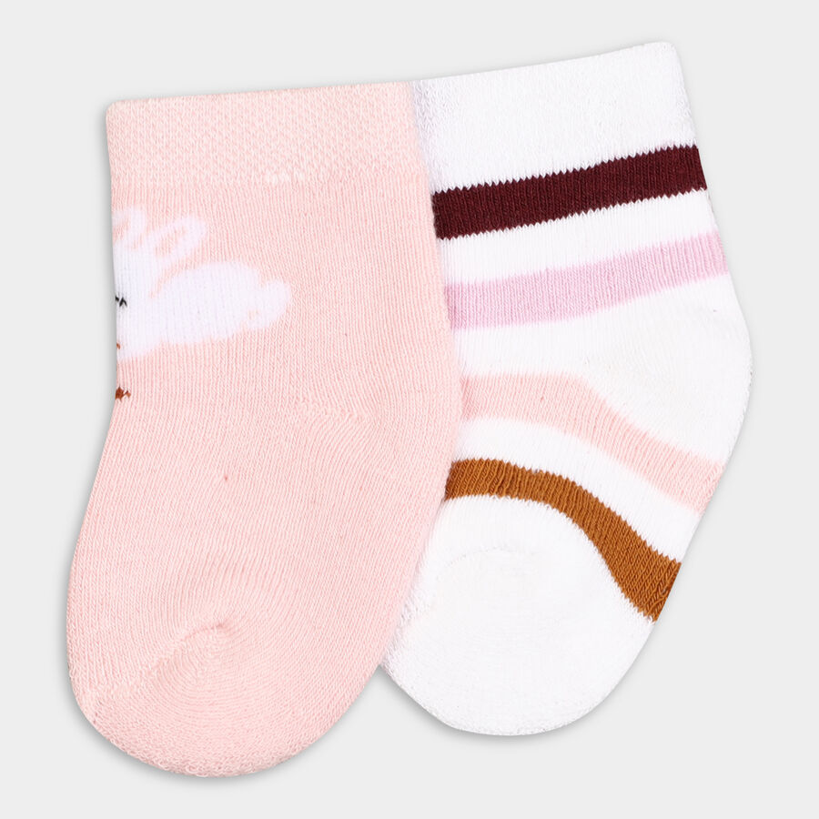 Infant's Socks (Pack of 2), Pink, large image number null