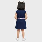Girls' Frock, गहरा नीला, small