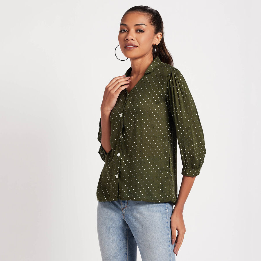 All Over Print Shirt, Olive, large image number null