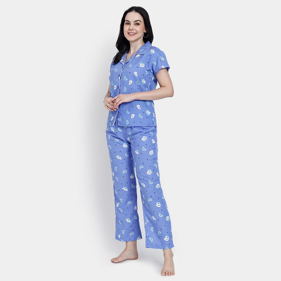 Ladies' Night Suit, रॉयल ब्लू, large image number null