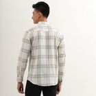 Men's Rich White Cotton Regular Collar Casual Shirt, ऑफ व्हाइट, small image number null
