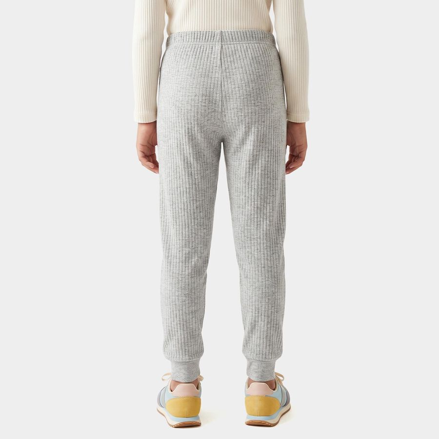 Girls Grey Long Johns Thermal, हल्का ग्रे, large