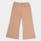 Kids' Soft Beige Regular Fit Pull-Up Trousers, Beige, small image number null