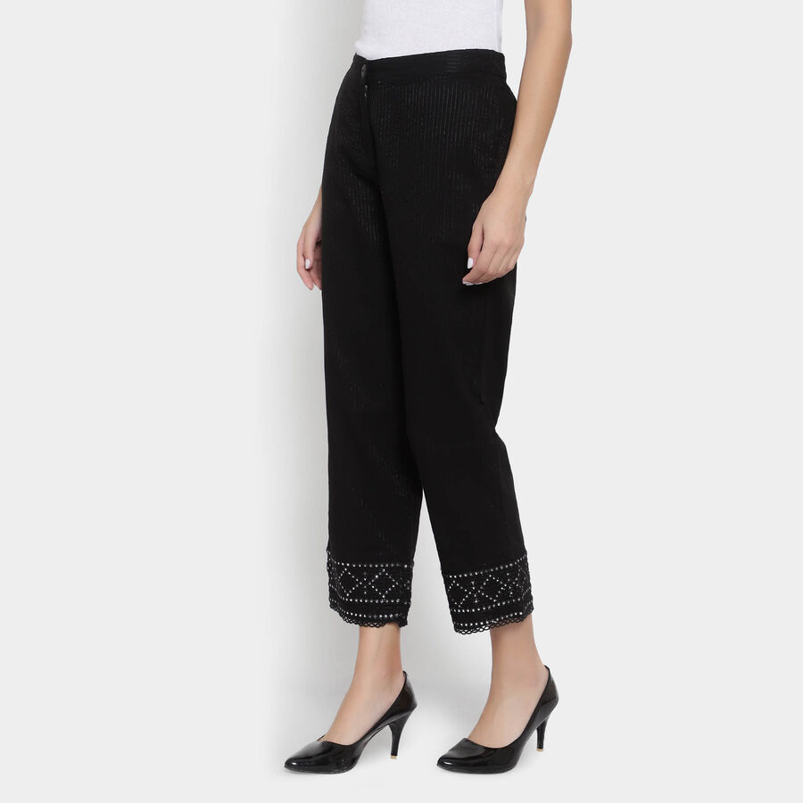 Cotton Palazzo, Black, large image number null