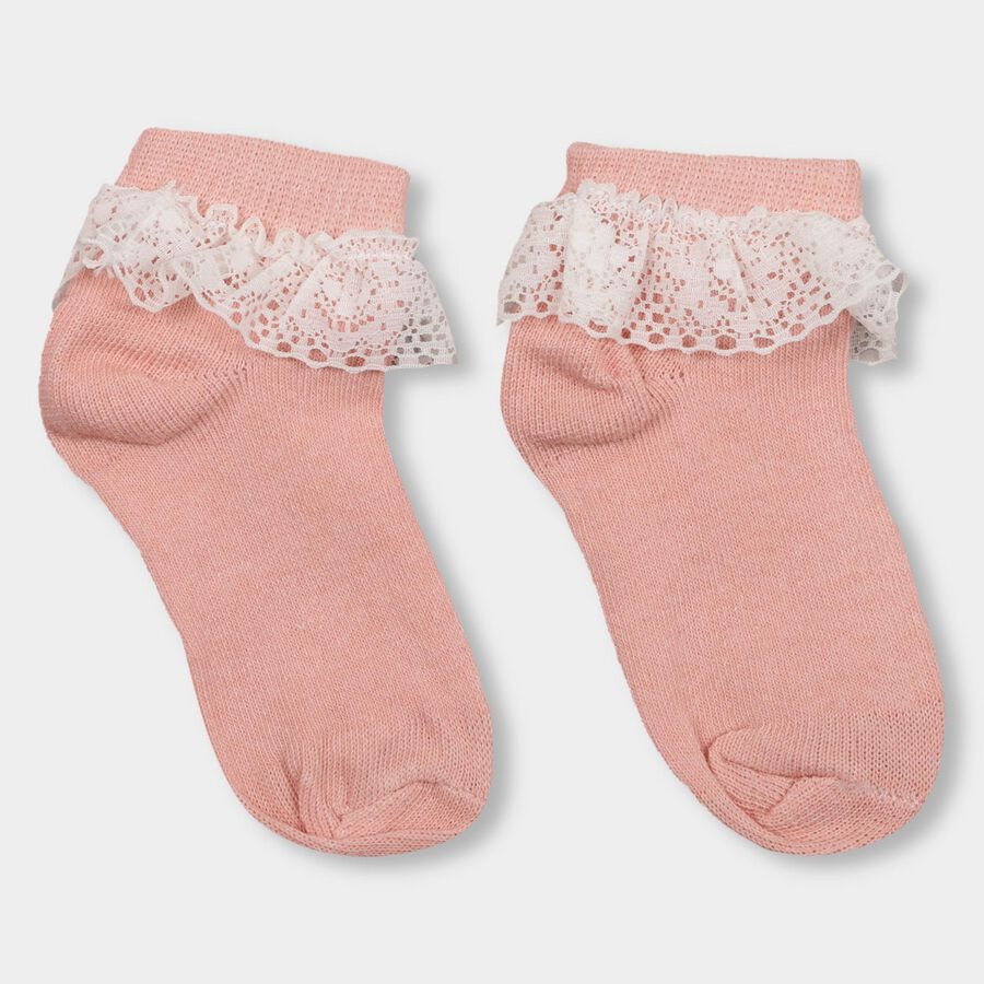 Girls' Socks , Pink, large image number null