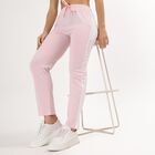 Unisex Black Straight Fit Regular Track Pants, लाइलेक, small image number null
