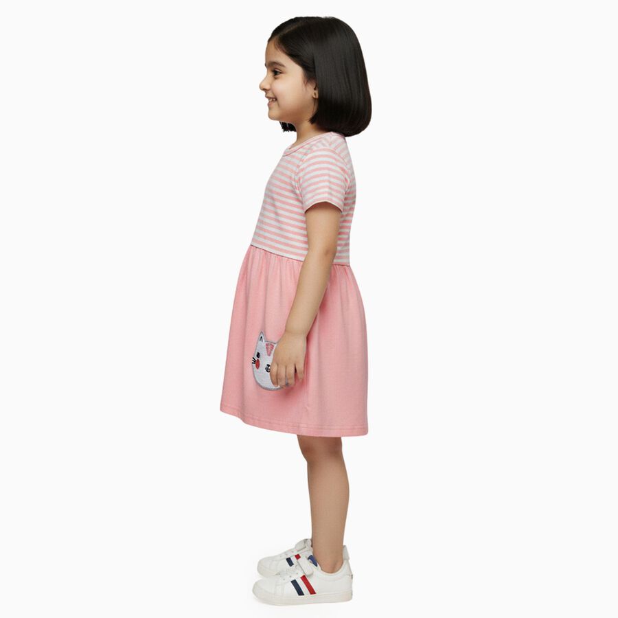 Girls' Frock, Light Pink, large