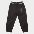 Boys' Charcoal Regular Fit Jogger Trousers, गहरा ग्रे, small