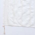 Women's Soft Ivory White Striped Dupatta, सफ़ेद, small image number null