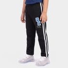 Boys Black Straight Fit Graphic Printed Pyjama, काला, small