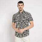 Men's 100% Cotton Casual Shirt , Black, small