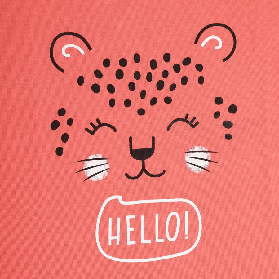 Girls' T-Shirt , मूँगा (कोरल), large image number null