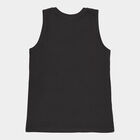 Boys Round Neck T-Shirt, काला, small image number null
